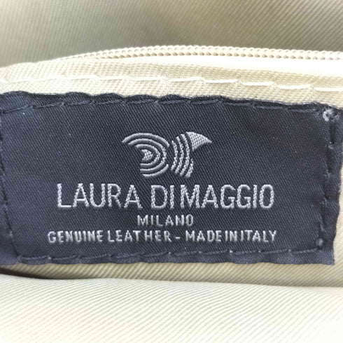 ラウラディマッジオ LAURA DIMAGGIO クロコ型押し ショルダーバッグ レディース