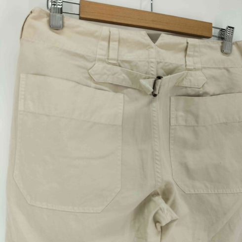 エムエイチエル MHL. バックシンチ コットンリネン ストレートパンツ レディース JPN:M