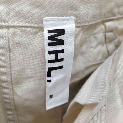 エムエイチエル MHL. バックシンチ コットンリネン ストレートパンツ レディース JPN:M