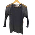 IRO EXPERIENCE 袖異素材切替 ライトオンス クルーネック ニット レディース import:XS
