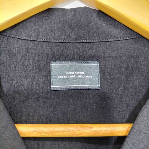 ユナイテッドアローズグリーンレーベルリラクシング UNITED ARROWS green label relaxing 26SS スラブ オープンカラー 半袖 シャツ メンズ JPN:M