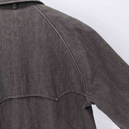 ポールスミスロンドン Paul Smith LONDON ヘリンボーン アクリル混 コットントレンチコート メンズ