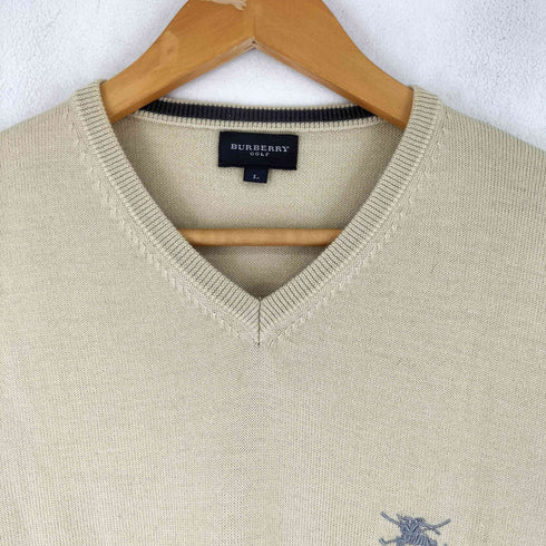 バーバリーゴルフ BURBERRY GOLF Vネック ニットベスト メンズ JPN:L