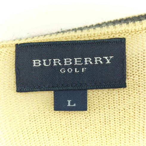 バーバリーゴルフ BURBERRY GOLF Vネック ニットベスト メンズ JPN:L