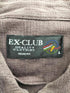 EX-CLUB 麻 リネン 100% シアー ジップアップ シャツ ジャケット メンズ import:L