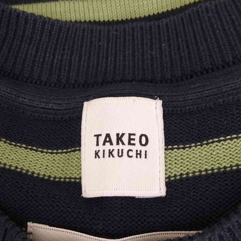 タケオキクチ TAKEO KIKUCHI ボーダーロングスリーブカットソー メンズ JPN:2