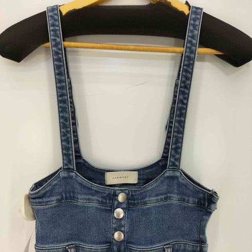 アンドマリー AND MARY Heart hip denim allinone レディース S
