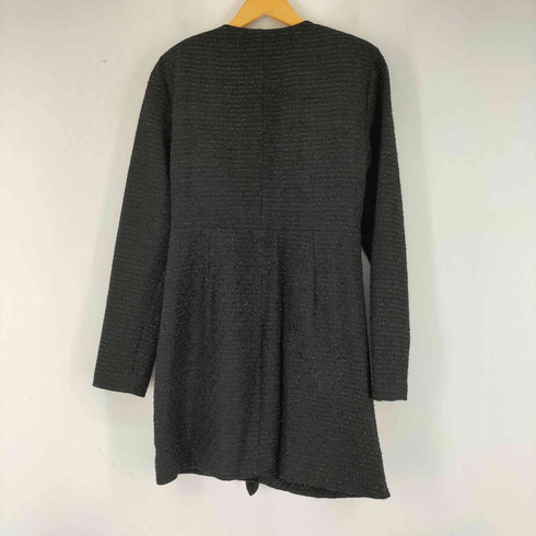 ザラ ZARA フロントフリルデザイン ラメ 長袖ワンピース レディース import:L
