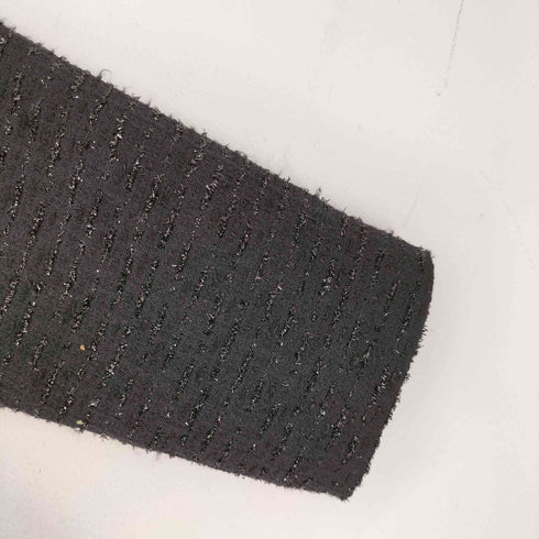 ザラ ZARA フロントフリルデザイン ラメ 長袖ワンピース レディース import:L