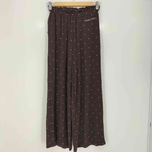 ジェラートピケ gelato pique 26ss 【接触冷感】モチーフ柄カップインキャミソール&ロングパンツセット レディース ONE SIZE