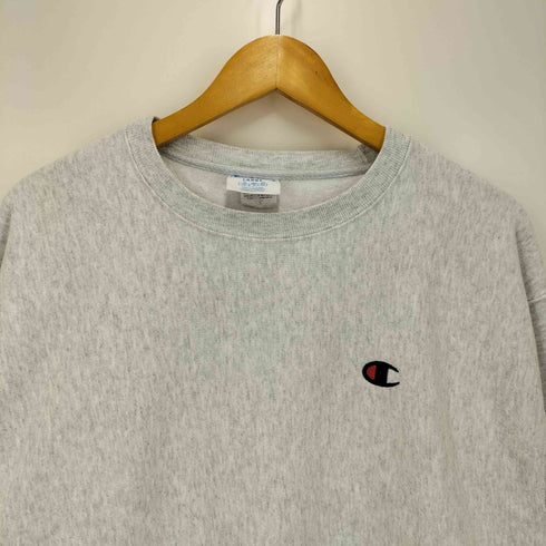 チャンピオン Champion 復刻 青単色タグ REVERSE WEAVE リバースウィーブ スウェット 目あり メンズ import:L