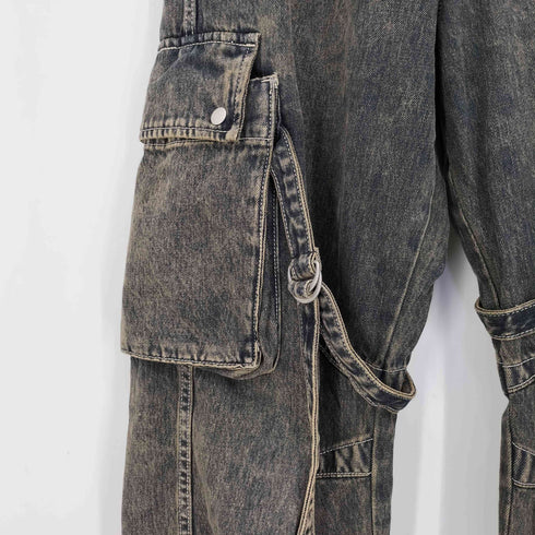 ジェイダ GYDA 25aw ハイウエスト Urban Utility Wash Cargoデニムパンツ レディース JPN:XS