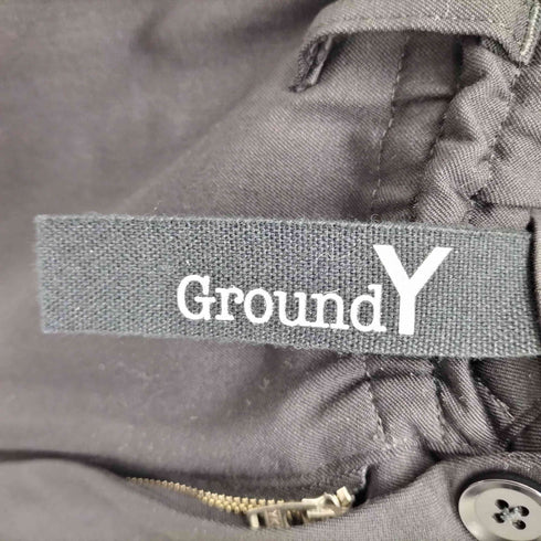 グラウンドワイ Ground Y 26SS WOOL GABARDINE SAROUEL PANTS WITH EYELETS ウール ギャバジン サルエル パンツ ウィズ アイレット メンズ JPN:3