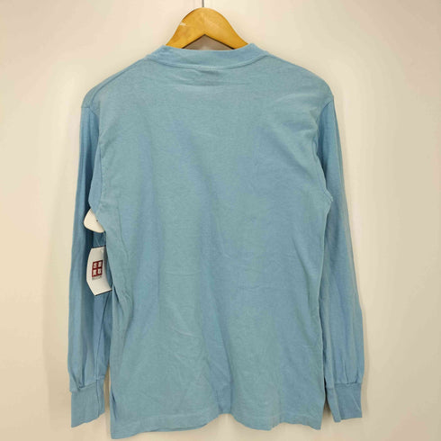 アンビル Anvil 80S USA製 企業ロゴ プリント クルーネック 長袖 Tシャツ メンズ import:M
