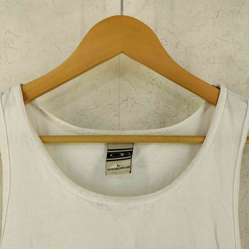 オーシャンパシフィック Ocean Pacific 00s コットン ロゴプリント タンクトップ メンズ L