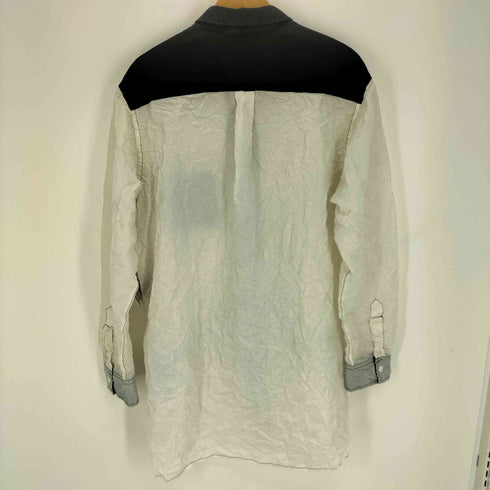 グラウンドワイ Ground Y 26SS CRUSHED FABRIC LONG SLEEVE SHIRT クラッシュド ファブリック ロング スリーブ シャツ メンズ JPN:3