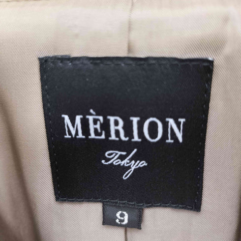 MERION キャメル Aライン チェスター コート レディース 9