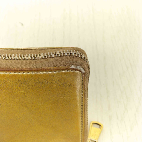 イヴサンローラン Yves Saint Laurent Yメール レザーラウンドファスナー 長財布 レディース