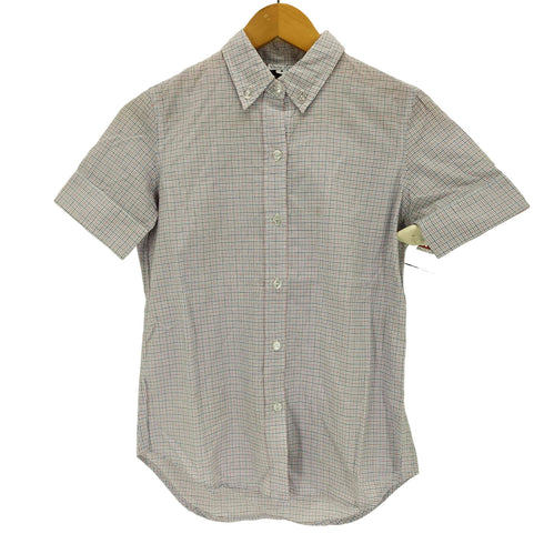 スティーブンアラン Steven Alan USA製 チェック ボタンダウン 半袖シャツ レディース import:S