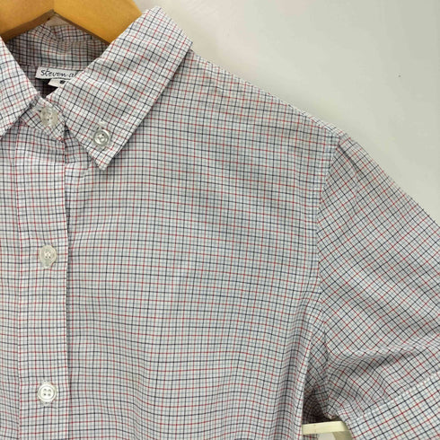 スティーブンアラン Steven Alan USA製 チェック ボタンダウン 半袖シャツ レディース import:S