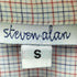 スティーブンアラン Steven Alan USA製 チェック ボタンダウン 半袖シャツ レディース import:S