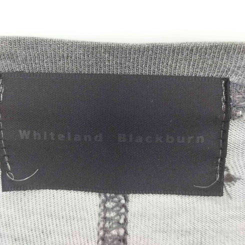 ホワイトランドブラックバーン WHITELAND BLACKBURN 裾スリット ボートネック ロング長袖 カットソー メンズ