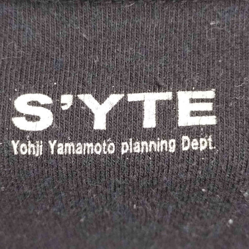 サイトバイヨウジヤマモト syte by Yohji Yamamoto メッセージプリント クルーネック 半袖 Tシャツ メンズ