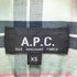 アーペーセー A.P.C. レギュラーカラー チェック 長袖シャツ メンズ JPN:XS