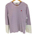 プレイコムデギャルソン PLAY COMME des GARCONS ハートワッペン 袖切替 ボーダー長袖 Tシャツ レディース JPN:M