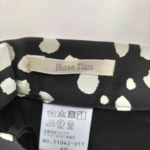 ローズティアラ Rose Tiara ダルメシアン柄 フレアスカート レディース 40
