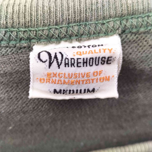 ウエアハウス WAREHOUSE フロッキープリント 半袖Tシャツ メンズ JPN:M