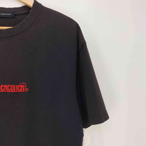 ジョンアンダーカバー John UNDERCOVER フロントロゴ 像 刺繍 クルーネック 半袖Tシャツ メンズ JPN:4