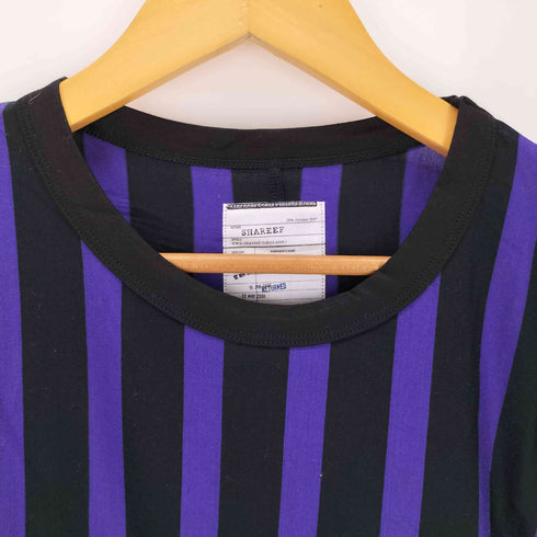 シャリーフ SHAREEF ストライプ クルーネックTシャツ メンズ JPN:2
