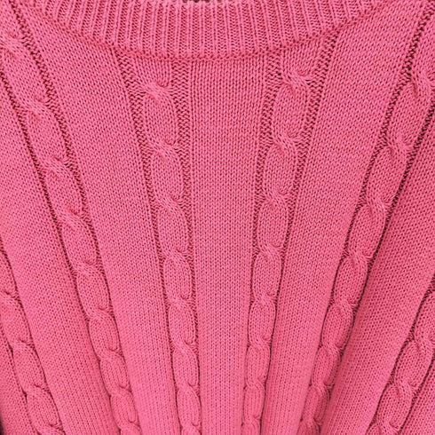 アクアスキュータム AQUASCUTUM ケーブル コットンセーター メンズ JPN:L
