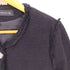ザラ ZARA ツイード ノーカラー ジャケット レディース import:L