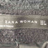 ザラ ZARA ツイード ノーカラー ジャケット レディース import:L
