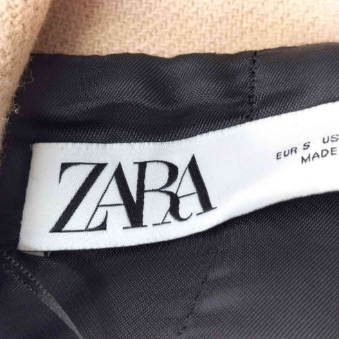 ザラ ZARA オーバーサイズ ウール ダブル チェスター コート レディース import:S
