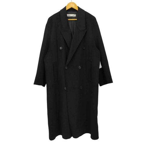 ザラ ZARA ダブル チェスター ロング コート レディース M-L