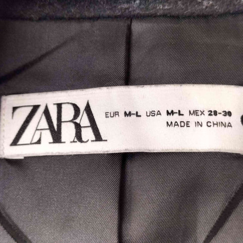 ザラ ZARA ダブル チェスター ロング コート レディース M-L