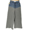 アメリ AMERI DENIM SWEAT DOCKING WIDE PANTS デニムスウェットドッキングワイドパンツ レディース 25