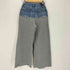 アメリ AMERI DENIM SWEAT DOCKING WIDE PANTS デニムスウェットドッキングワイドパンツ レディース 25