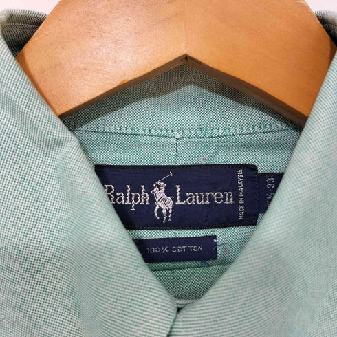 ラルフローレン RALPH LAUREN 90s ポニー刺繍 オックスフォード ボタンダウン シャツ 長袖 メンズ 15 1/2 - 33