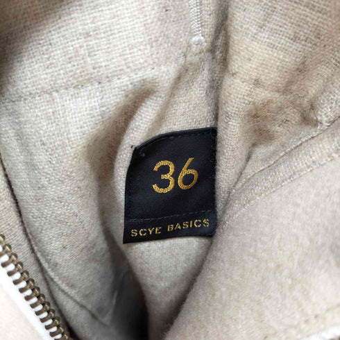 サイベーシックス SCYE BASICS WOOL&CASHMERE ウール カシミヤ混 メルトンダッフルコート メンズ 36