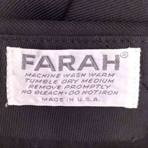 ファーラー FARAH 70-80s USA製 SCOVILLジップ センタープレス フレア スラックス メンズ