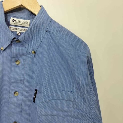 コロンビア Columbia コットン ボタンダウン シャツ 長袖 メンズ import:M