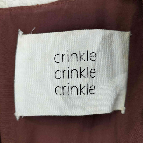 crinkle crinkle crinkle クリンクル クリンクル クリンクル 、コットン フリンジベスト レディース FREE