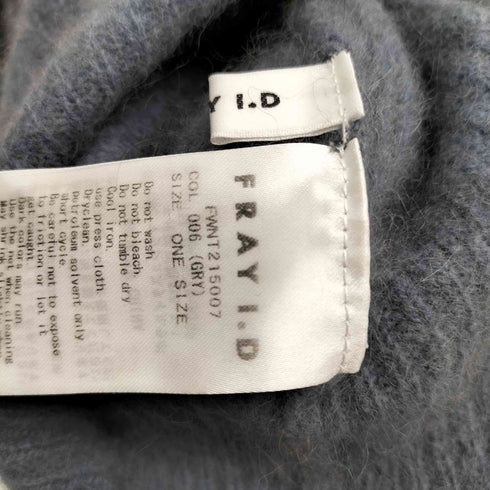 フレイアイディー FRAY I.D CASHMERE ラクーンカシミヤバックVトップス レディース ONE SIZE