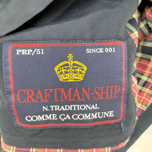 コムサコミューン COMME CA COMMUNE 裏地チェック マウンテンパーカー ジャケット メンズ