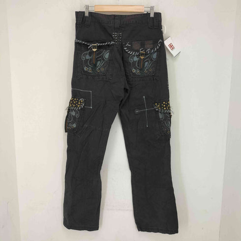 CRAZY LEOPARD スタッズ マルチポケット カーゴパンツ Y2K メンズ JPN:L