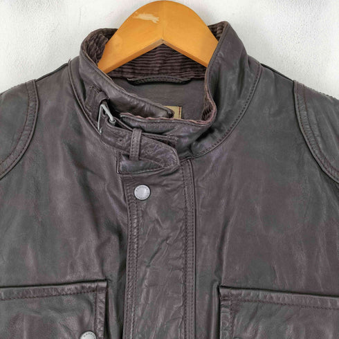 バナナリパブリック BANANA REPUBLIC 00S モーターサイクル カウレザー ジャケット メンズ import:L